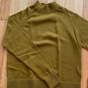Everlane ochre mock neck sweater size XXS